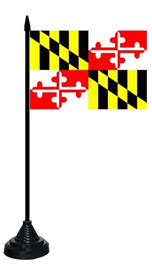 Maryland Tischflagge 10x15 cm