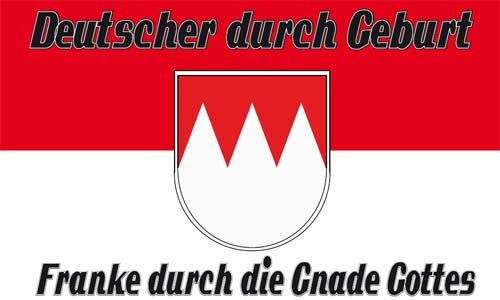 Franken (Franke durch die Gnade Gottes) Flagge 90x150 cm