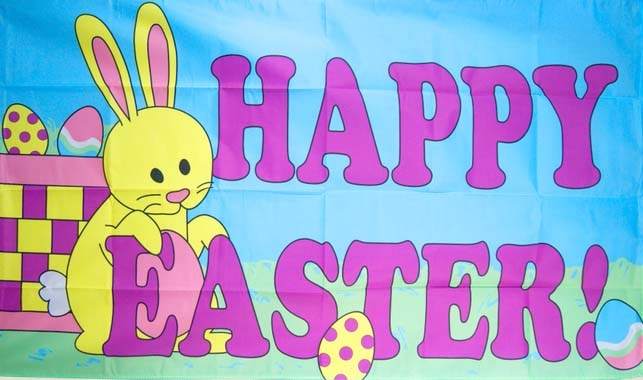 Ostern Happy Easter Flagge 90x150 cm