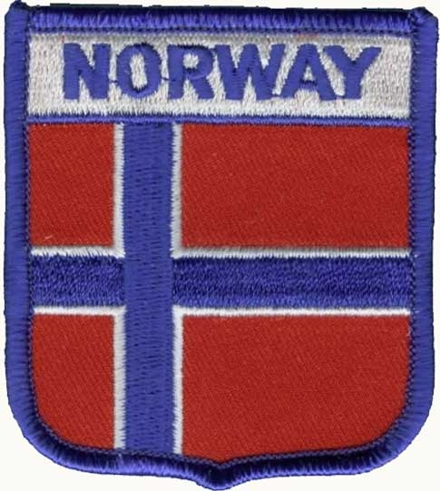 Norwegen Wappenaufnäher / Patch