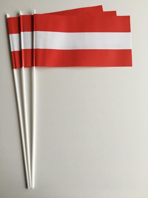 Österreich ohne Wappen Papierflagge VPE 50 Stück