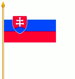 Slowakei Stockflagge 30x45 cm