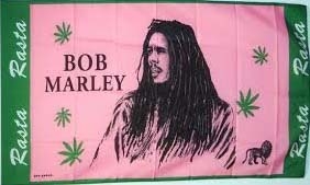 Bob Marley rosa Flagge 90x150 cm,160 Dernier (G)