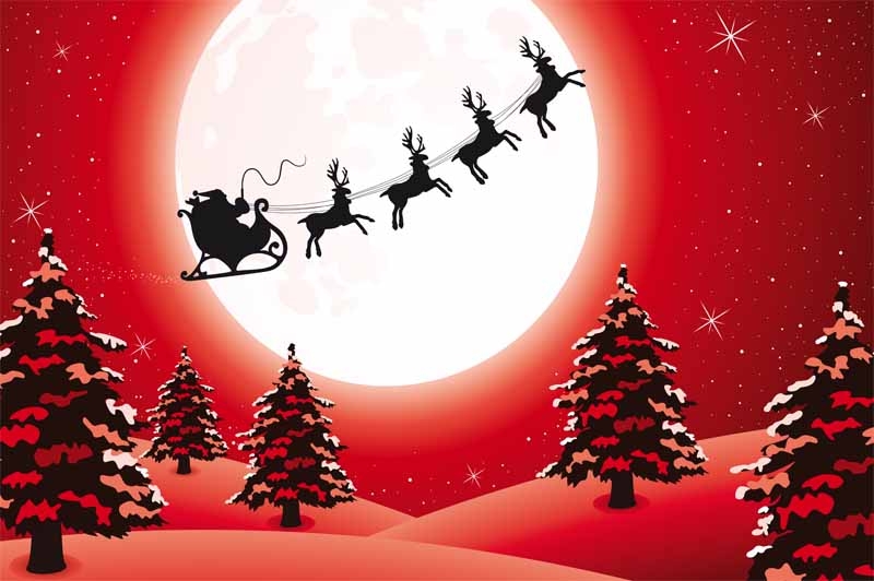 Weihnachten 11 Frohes Fest Flagge 90x150 cm Premium Querformat