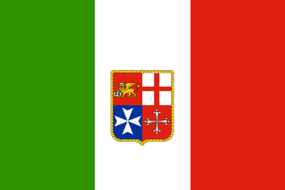 Italien mit Wappen Zivil Flagge 90x150 cm