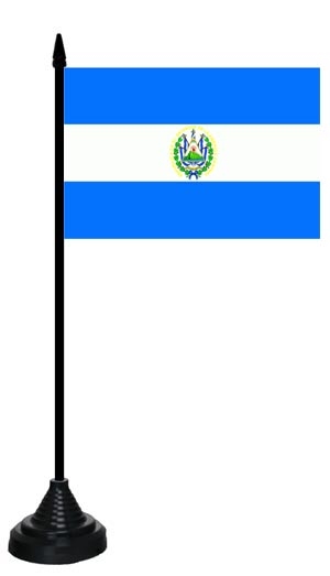 El Salvador Tischflagge 10x15 cm