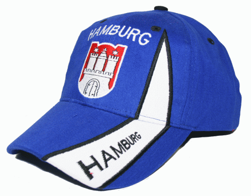 Hamburg Baseballcap blau