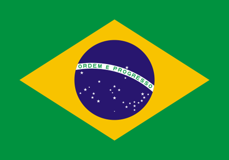 Brasilien Bootsflagge 30x45 cm