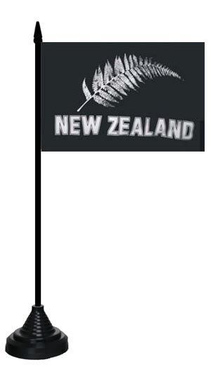 Neuseeland Farn Tischflagge 10x15 cm