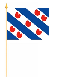 Friesland Stockflagge 30x45 cm