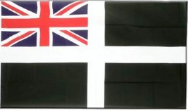 Cornwall Ensign Flagge 90x150 cm