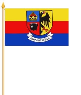 Nordfriesland Stockflagge 30x40 cm