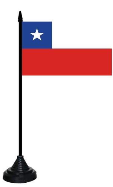 Chile Tischflagge 10x15 cm