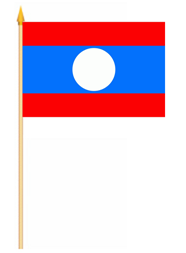 Laos Stockflagge 30x45 cm