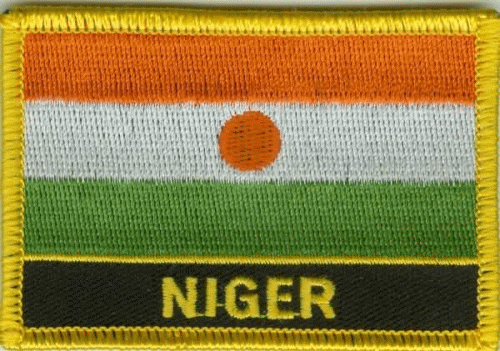 Niger Aufnäher / Patch mit Schrift