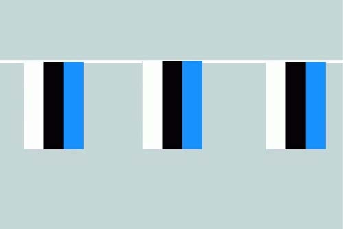 Estland Flaggenkette 6 Meter / 8 Flaggen 30x40 cm