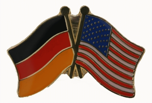 Deutschland / USA Freundschaftspin 25 x 13 mm
