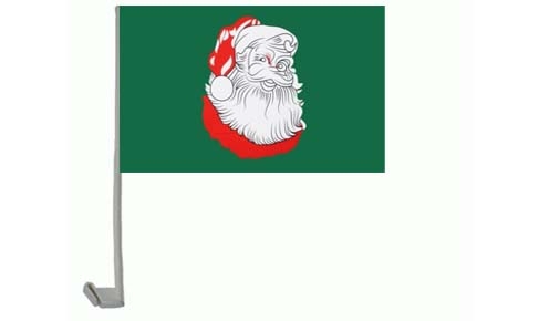 Weihnachten Kopf nach rechts Autoflagge 30x40 cm