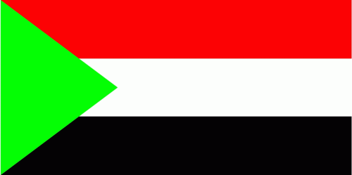 Sudan Aufkleber 8 x 5 cm