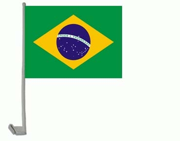 Brasilien Autoflagge 30x45 cm