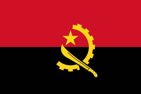 Angola Aufkleber 8 x 5 cm