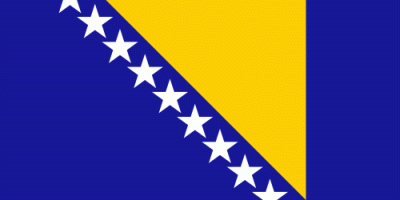 Bosnien-Herzegowina Bootsflagge 30x45 cm