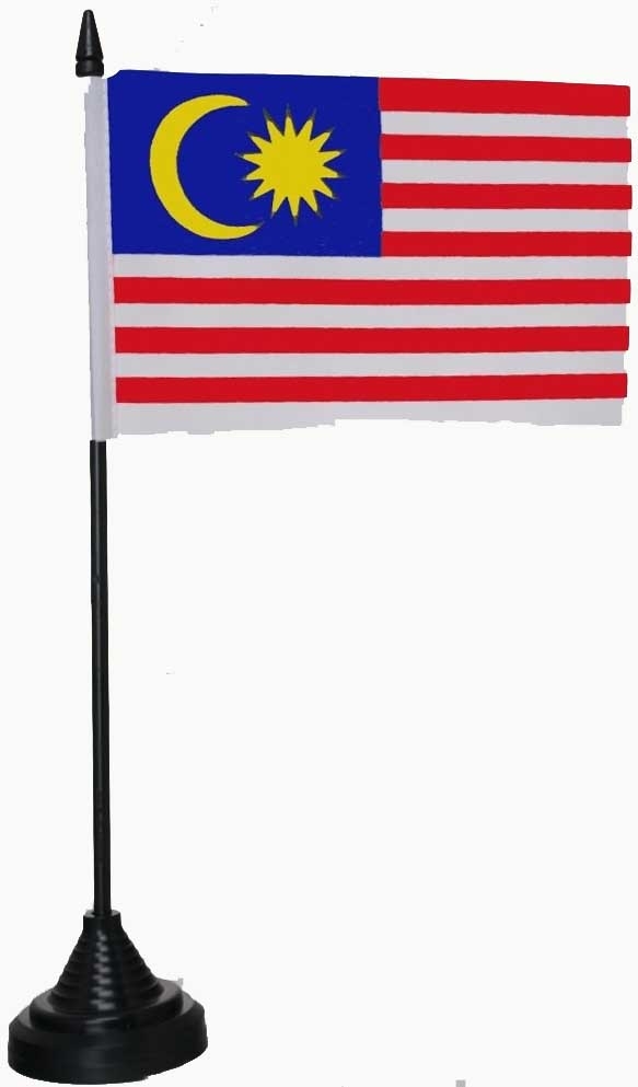Malaysia Tischflagge 10x15 cm