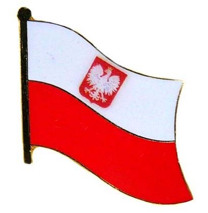 Polen mit Wappen Pin