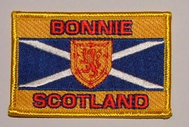 Bonnie Schottland Aufnäher / Patch 8 x 5 cm