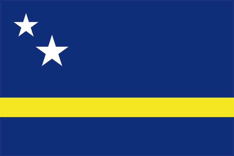 Curacao (Niederländische Antillen) Flagge 90x150 cm