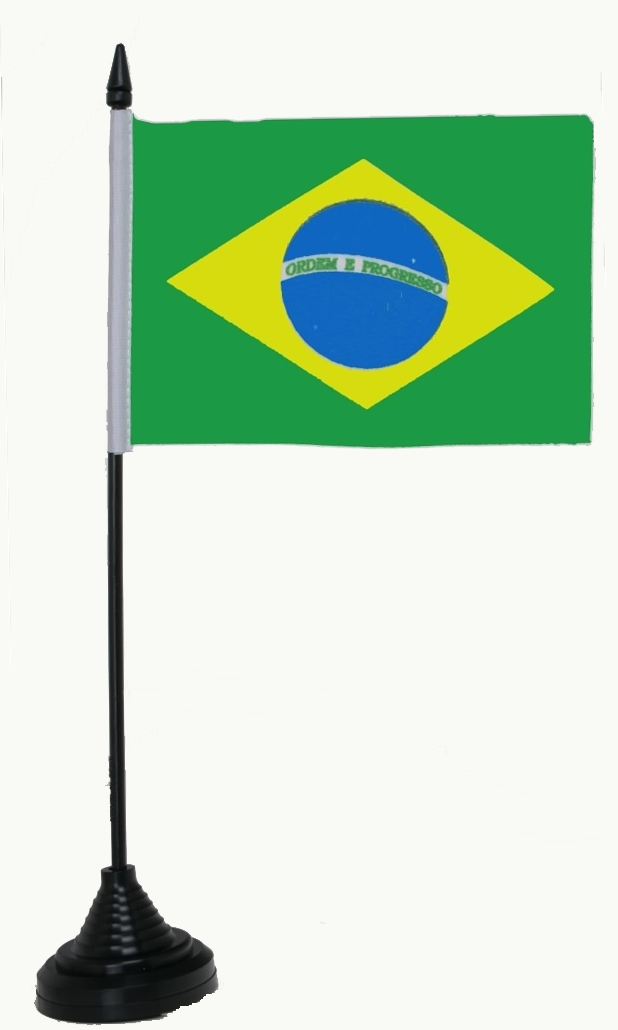 Brasilien Tischflagge 10x15 cm