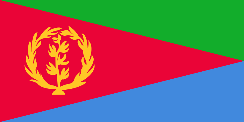 Eritrea Aufkleber 8 x 5 cm