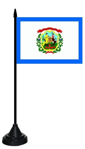 West Virginia Tischflagge 10x15 cm