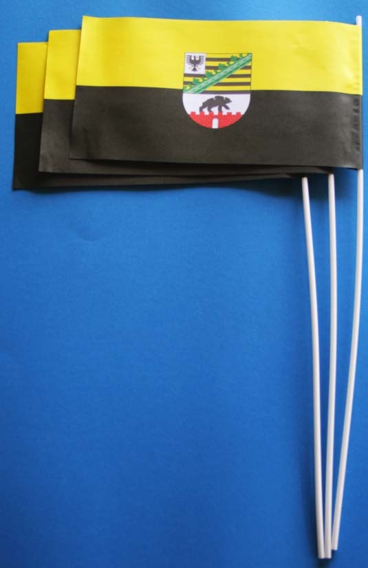 Sachsen-Anhalt Papierflagge VPE 50 Stück