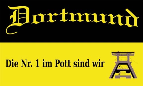 Dortmund die Nr. 1 im Pott Flagge 90x150 cm