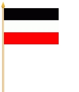 DR- Reichsflagge / Jemen Stockflagge 30x45 cm