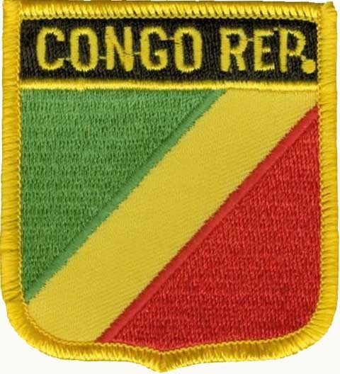 Kongo Republik Wappenaufnäher / Patch