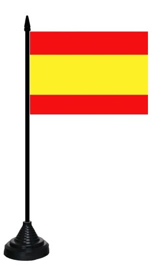 Spanien ohne Wappen Tischflagge 10x15 cm
