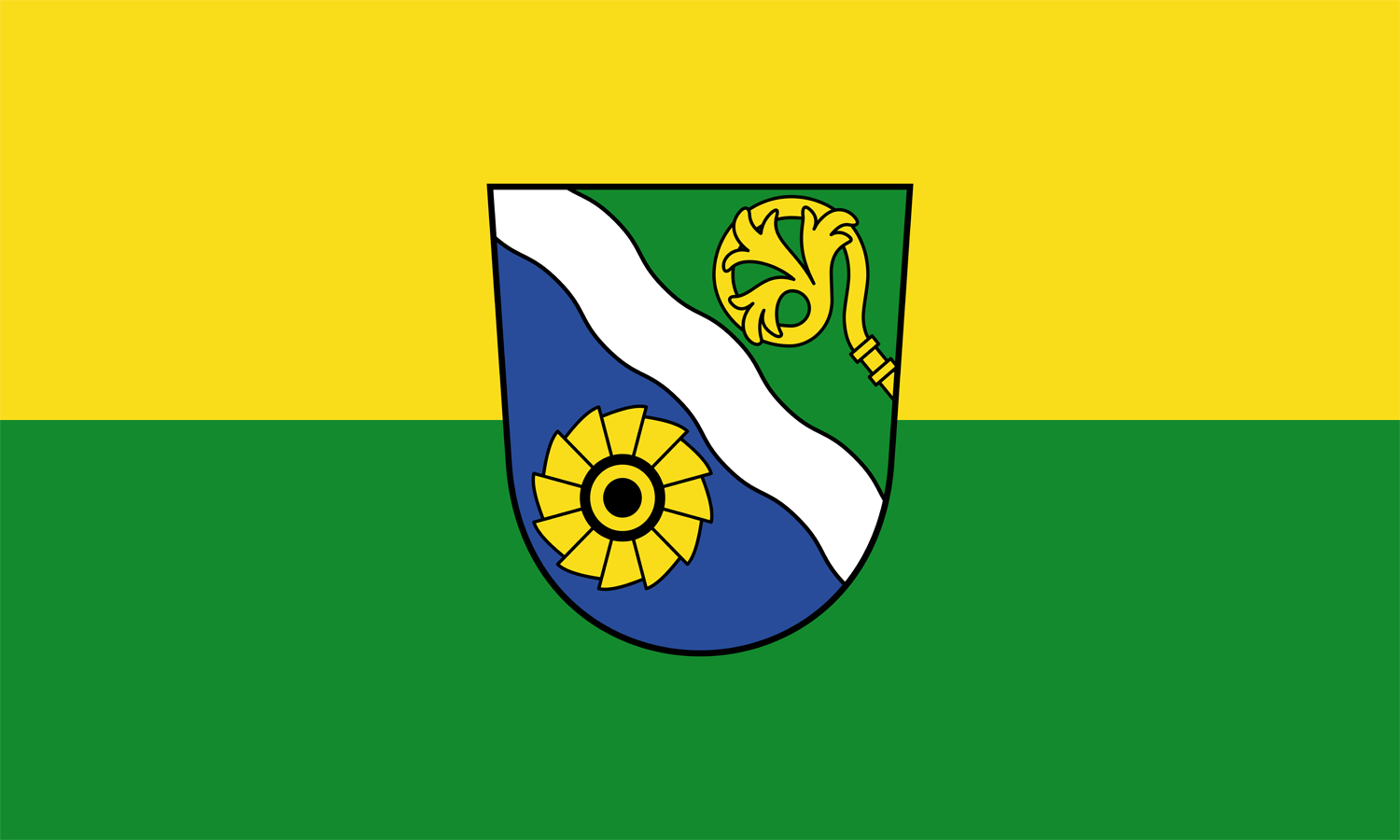 Waldshut Landkreis Flagge 90x150 cm (DE)