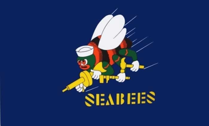 US Navy Seabees Flagge 90x150 cm Abverkauf