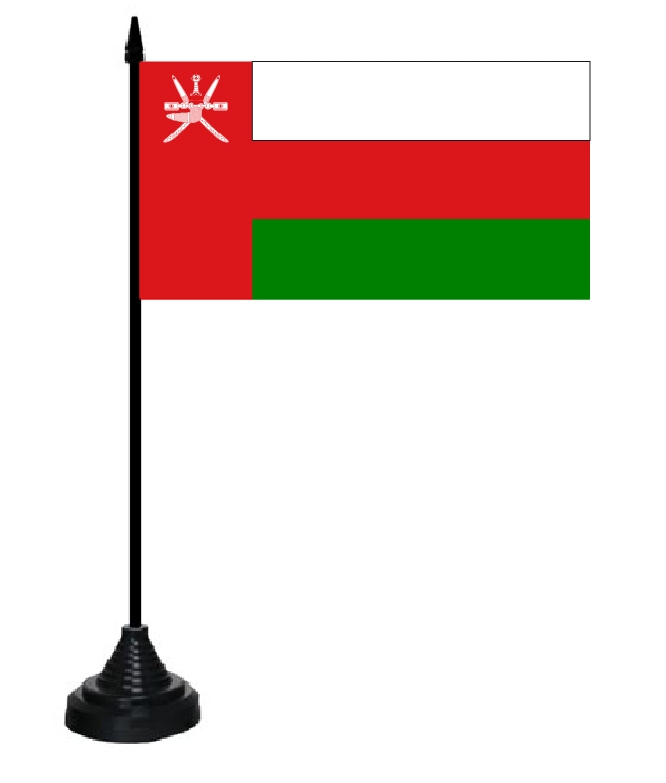 Oman Tischflagge 10x15 cm