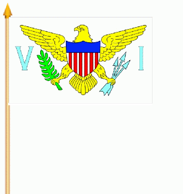 Virgin Islands USA Stockflagge 30x45 cm