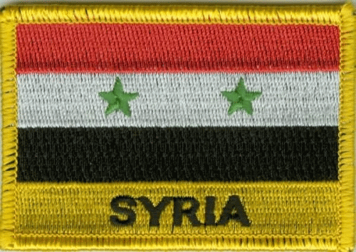 Syrien Aufnäher / Patch mit Schrift