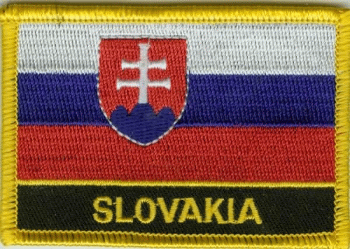 Slowakei Aufnäher / Patch mit Schrift