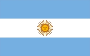 Argentinien Bootsflagge 30x40 cm Abverkauf