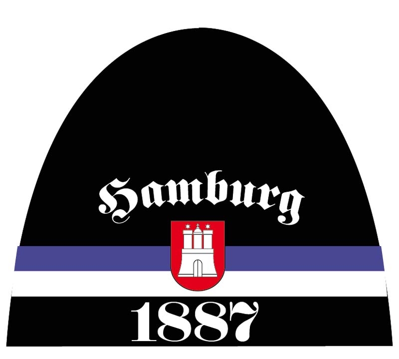 Hamburg mit Wappen Strickmütze