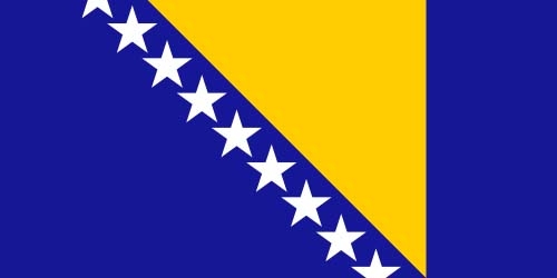 Bosnien-Herzegowina Flagge 90x150 cm Sonderangebot 75d