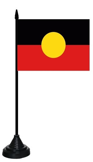 Aborigines Tischflagge 10x15 cm
