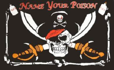 Pirat NAME YOUR POISON 90x150 cm