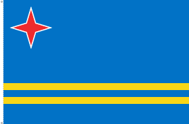Aruba (Niederländische Antillen) Flagge 60x90 cm